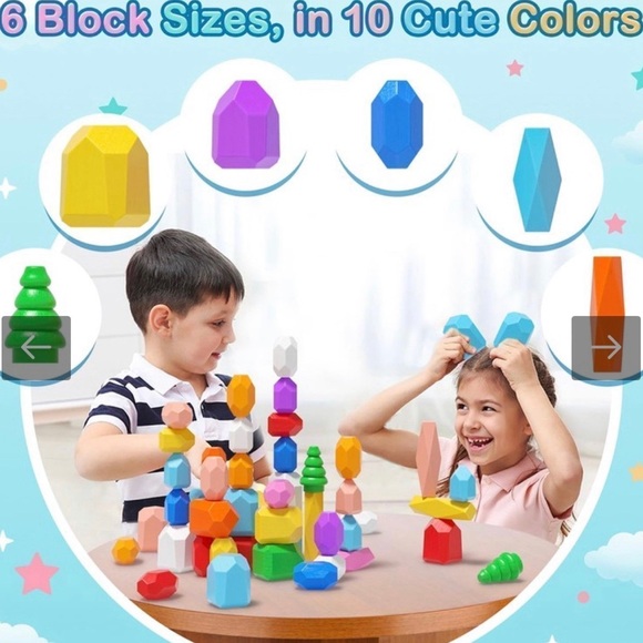 Wooden stacking blocks ( Rurvale ) - Picture 3 of 5